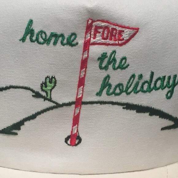 Home Fore The Holidays Golf Baseball Cap Hat Retro Vintage Trucker Old Style New - Picture 3 of 8